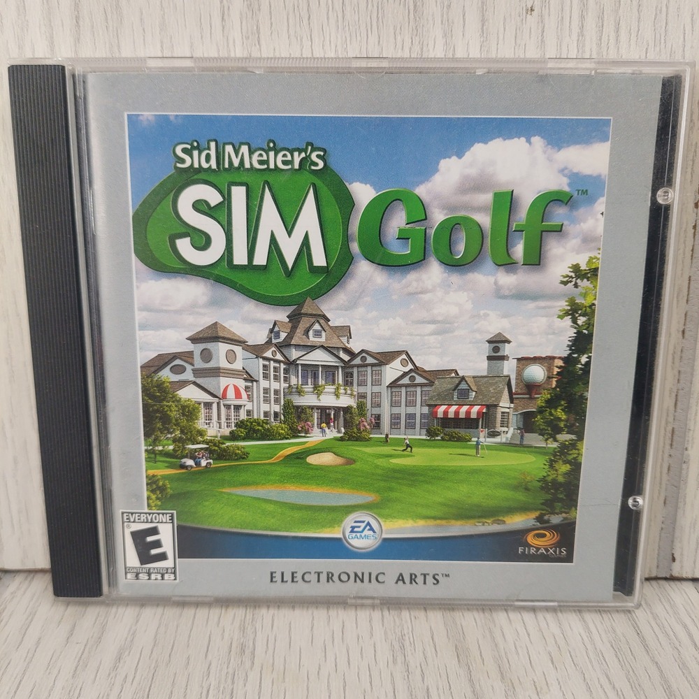 Electronic Arts Sid Meier's SimGolf PC Computer Game Windows 2002 CD Simulation